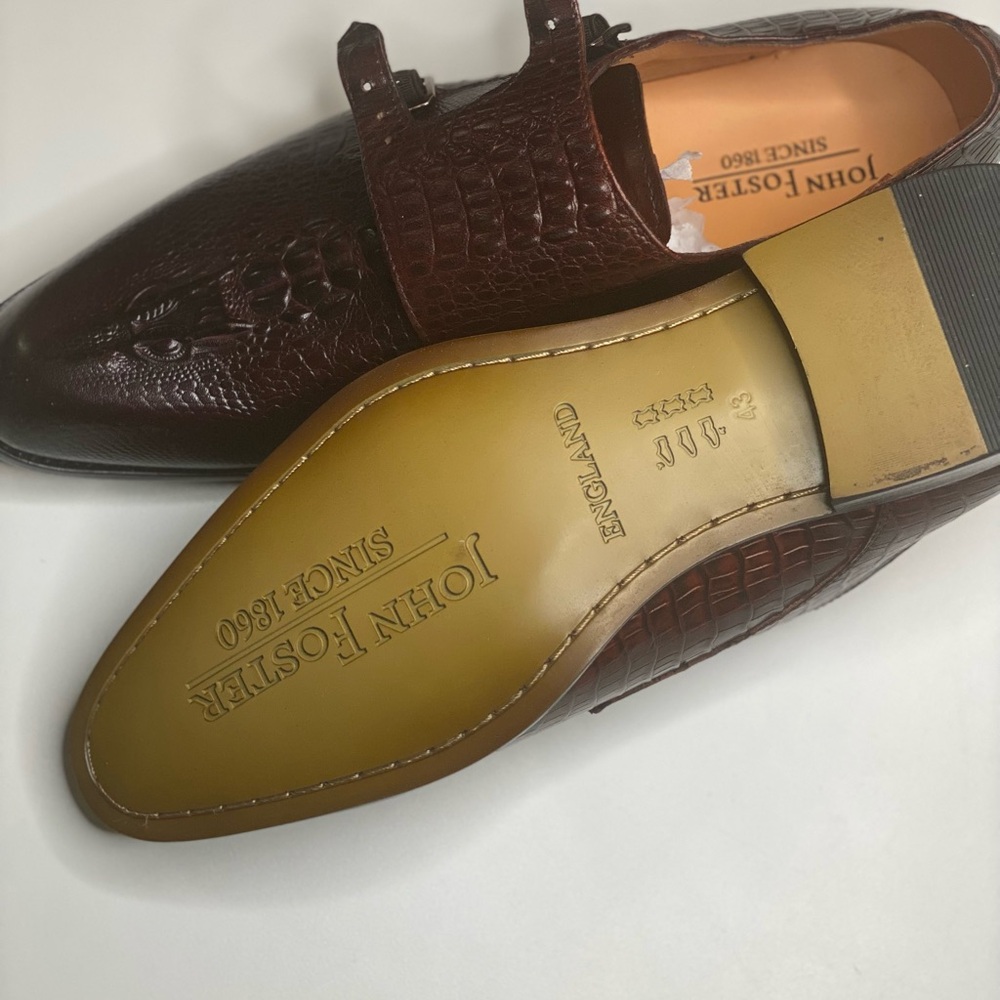 John Mark Burgundy Leather Loafers